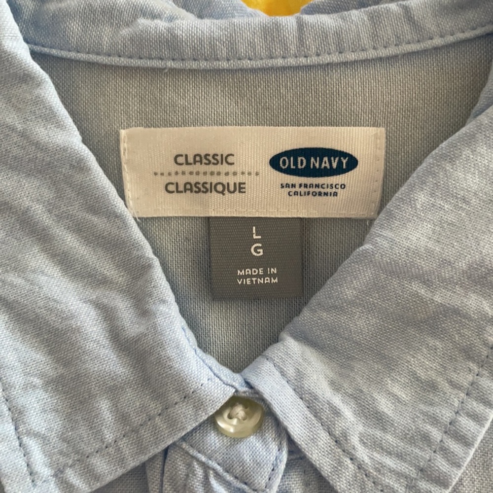 Blue Button-Up - Picture 3 of 3